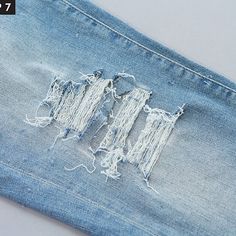 Step 7 Clothing Refashion, Jean Designs, Flared Denim Jeans