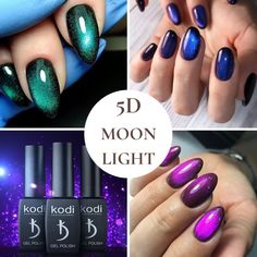 5D Cat Eye Gel Polish Kodi Moonlight Gel Polish Nail Etsy Cat Eye Polish, 5d Nail Art, Gel Polish Designs, Cat Eye Nails Polish, Nail Art Photos, Cat Eye Gel Polish, Eye Nails, Gel Nails Diy