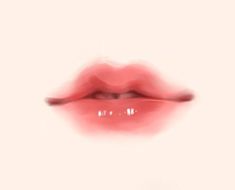 an abstract photograph of a red lip on a white background