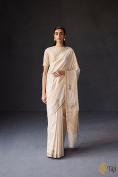 Pride Of Lions, Lion Pride, Banarasi Sarees, Pre Order, Off White