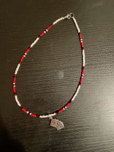 Handmade western choker made by me Bead Necklace Ideas, Rubies Necklace, Red Beaded Necklaces, Necklace Ideas, Wedding Jewellery Necklace, Dog Memorial, Beaded Necklaces, Jewelry Inspo, Beaded Choker