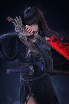 Female Samurai, Idee Cosplay, Samurai Art, Images Esthétiques, صور مضحكة, 영감을 주는 캐릭터, Anime Artwork