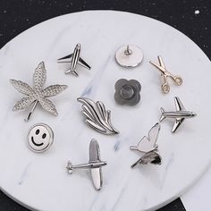 Suit Lapel Pins, Lapel Pins Suit, Collar Accessories, Brooch Men, Wedding Dress Accessories, Smiling Face, Enamel Brooch, Fashion Materials, Butterfly Jewelry