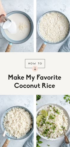 how to make my favorite coconut rice in one bowl and then put it in the other