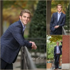 a man in a suit leaning against a wall