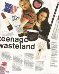 Thora Birch, Mena Suvari, Teenage Wasteland, 잡지 레이아웃, Gfx Design, Desain Editorial