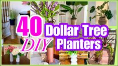 40 dollar tree diy planters that are easy to make