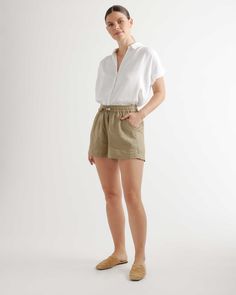 Casual Linen Shorts For Day Out, Versatile Summer Shorts For Loungewear, Linen Pajama Shorts For Vacation, Versatile Relaxed Fit Summer Shorts, Versatile Relaxed Fit Loungewear Shorts, Versatile Relaxed Fit Shorts For Loungewear, Linen High-waisted Shorts For Loungewear, Relaxed Linen Shorts For Vacation, Comfortable Linen Shorts For Beach