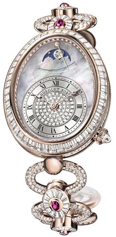 Breguet Reine de Naples Power Reserve 8909br/8t/j29.dddr Breguet Watches Women, Breguet Watches, Bright Jewelry, Buckle Jewelry, Luxury Watch Brands, Womens Watches Luxury, Diamond Jewelry Designs, Luxury Timepieces, Baguette Cut Diamond