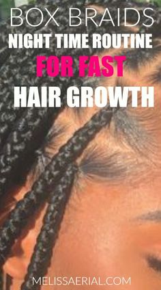 Box Braids Hair Growth, How To Grow Your Hair While In Braids, How To Grow Your Hair With Box Braids, Box Braid Maintenance Tips, Hair Growth In Braids, How To Grow Your Hair In Braids, How To Take Care Of Box Braids, How To Care For Braids, Box Braids Maintenance