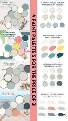 the different shades of paint that you can use to decorate your home or office with