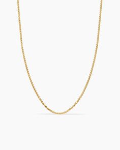 Shop the Box Chain Necklace in 18K Yellow Gold, 1mm from David Yurman. Enjoy free shipping on all online orders. David Yurman Necklace, Fringed Belt, Cool Tattoos For Guys, Box Chain Necklace, Chain Strap Bag, Necklace Box, Yellow Gold Chain, Jewelry For Her, David Yurman