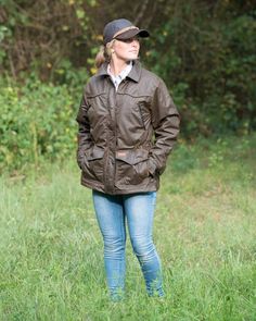 Women’s Round Up Jacket | Jackets by Outback Trading Company | OutbackTrading.com Classic Brown Utility Jacket For Outdoor, Fall Sport Coat With Pockets For Travel, Classic Sport Coat For Fall Outdoor Activities, Western Style Outerwear For Fall Outdoor Activities, Brown Sport Coat For Fall Outdoor Events, Brown Sport Coat For Fall Outdoor, Brown Sport Coat For Outdoor Activities In Fall, Brown Fall Sport Coat For Outdoor, Fall Travel Sport Coat With Pockets