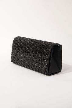 Description Have you ever had the desire to make a sparkling statement but with elegance and class? Then you've come to the right place! This sophisticated clutch purse evening bag is embellished with rhinestones on one side and a smooth satin finish on the other so that you can have some variety in how you'd like to present your bag and outfit! Perfect for a formal event, gala, church, dressing up, wedding/bridal party jewelry gift, birthday party, gift giving, special occasions, Valentine's Da Black Clutch Purse Formal, Black Clutch Purse, Shimmer Fabric, Clutch Purse Black, Bridal Party Jewelry, Formal Parties, Embellished Clutch, Rhinestone Clutch, Pearl Shop