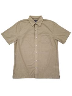 Mens Khaki Chinchilla Classic Fit Air Short Sleeve Button-Down Shirt This Van Heusen Air shirt features moisture wicking technology to help keep you cool and dry while staying active. It has a classic fit and is easy to care for letting you wear it straight from the dryer. Short sleeve button-down shirt Men's sizes Classic fit Moisture wicking Single chest pocket Easy care Material: 65% cotton, 35% polyester Made in Bangladesh Payment We accept PayPal as our payment method. Immediate payment is Khaki Cotton Collared Shirt, Brown Cotton Short Sleeve Shirt For Spring, Spring Brown Cotton Short Sleeve Shirt, Beige Cotton Camp Shirt With Relaxed Fit, Khaki Collared Camp Shirt With Relaxed Fit, Relaxed Fit Khaki Camp Shirt With Collar, Khaki Relaxed Fit Collared Camp Shirt, Beige Camp Collar Shirt With Button Closure, Relaxed Fit Khaki Collared Camp Shirt