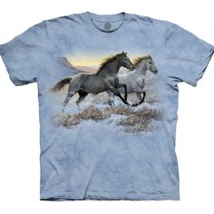 Do You Love Horses? Be At One With Your Inner Self With This Horse Adult T-Shirt From The Mountain! ~ Classic Style Pre Shrunk Mottle Dye Adult Unisex T-Shirt With A Generous Cut. Each One Is Unique! ~ Made From 100% Heavy Weight Cotton. 100% Irresistible. ~ Features Amazingly Realistic Graphics And Vibrant Colors. ~ Machine Washable And Can Be Ironed Over. Designs Will Not Fade Or Crack. Condition - Brand New! Unused In Perfect Condition. Mountain Running, Free Horses, Mountain Tshirt, Horse Shirt, Horse T Shirts, Kids Running, Free Tshirt, Animal Tshirt, Wild Horses