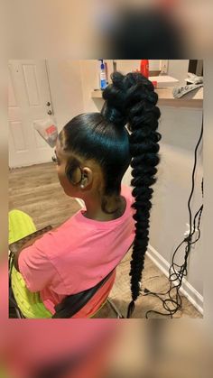 Fish Tail Ponytail Black Women, Pin Up Hairstyles For Black Women, Slick Back Braided Ponytail Weave, High Ponytail Hairstyles, Tan Skin Blonde Hair