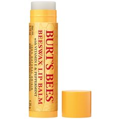 Burt's Bees Beeswax Lip Balm instantly softens and hydrates your lips to help prevent dryness, cracking or chapping. Infused with responsibly sourced beeswax and vitamin E to richly moisturize and soothe lips, this lip balm will make your lips juicy, happy and healthy. A matte finish keeps your lips their natural color, while the tint-free tube of lip moisturizer glides on smoothly to pamper dry lips while keeping them protected and hydrated. A final hint of peppermint oil provides that one-of-a Burts Bees Chapstick, Burts Bees Lip Balm, Burts Bees Lip, Beeswax Lip Balm, Soften Lips, Best Lip Balm, Lip Balm Tubes, Flavored Lip Balm, Winter Skin Care