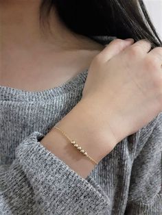 Fidget Bracelet, Delicate Gold Bracelet, Gold Bead Bracelet, Bracelet Size Chart, Gold Bead Bracelets, Free Bracelet, Beaded Wraps, Handmade Bracelet, If You Love