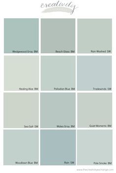 several shades of gray and white with the words creativity on top of each color scheme