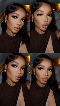 Glamour Makeup Looks, Makeup For Black Skin, Photoshoot Makeup, Natural Makeup Tutorial, Glam Makeup Look, Dramatic Makeup, Dope Makeup, Dark Makeup, Creative Makeup Looks