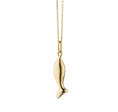 Mini Perseverance Fish Charm Necklace Elegant Yellow Gold Fish Shaped Necklace, Monica Rich Kosann, Jewelry Boards, Diamond Charm, Cute Necklace, Yellow Gold Chain, Layered Necklace, Accessories Necklace, Looking Back