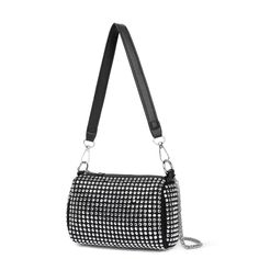 PRICES MAY VARY. Material:Polyester, mesh, crystal Design:This Rhinestone messenger bag is decorated with shiny crystal, which is smooth and shiny. Two removable chain shoulder straps can be combined to make it longer. Size:This handbag measures 18 x 6 x10cm It includes a main compartment and an open internal pocket, which can accommodate your smartphone, lipstick, mirror, paper towel, etc Occasion:Perfect for weddings, parties, dances, banquets, dates, important formal events, etc When you go t Sparkle Purse, Bling Purses, Foldover Bag, Mirror Paper, Michael Kors Clutch, Women Purse, Purses For Women, Coin Purse Wallet, Clutch Purse Evening