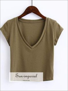 Sun-Imperial Material:Spandex Material:COTTON Item Type:Tops Tops Type:Tees Sleeve Length(cm):Short Sleeve Style:REGULAR Fabric Type:JERSEY Pattern Type:Solid sun-imperialWMCDD8012 Gender:WOMEN Clothing Length:Short Decoration:NONE Style:Casual Collar:V-Neck See size chart : https://sun-imperial.com/pages/size-chartSizing advice :Most items run small ( discluding swimsuits and shoes) - If you are not sure which size will work best for you - You can email us via info.sunimperial@gmail.com and pro Imperial Fashion, Jersey Pattern, High Street Fashion, High Fashion Street Style, Rumi, Deep V Neck, Street Fashion, Deep V, Short Outfits