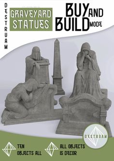 an advertisement for the graves and statues model