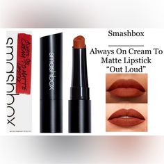 A Long-Wearing, Transfer-Resistant, Vegan Lipstick With A Precise Teardrop-Shaped Tip. Infused With Primer Oil Complex, So Lips Feel Comfortable. Glides On As A Cream And Sets To A Velvet Matte Texture For Up To 12 Hours Of Color That Won't Bleed, Smudge Or Feather. Vampcore Smashbox Liquid Lipstick, Smashbox Be Legendary Lipstick, Smashbox Lipstick, Matte Lipstick Brands, Baby Flamingo, Vegan Lipstick, Liquid Lipstick Set, Lipstick Palette, Smashbox Makeup