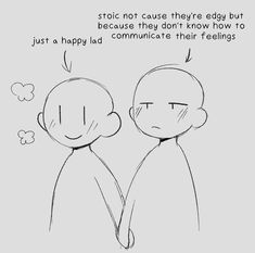 two people are facing each other and one is saying,'stop not cause they already but because they don't know how to use communication