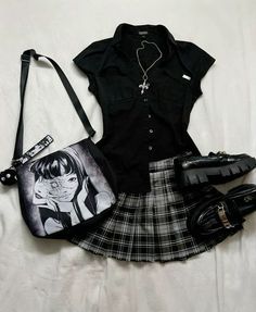 Grunge Goth, Swaggy Outfits, Really Cute Outfits, Edgy Outfits, Casual Style Outfits, Visual Kei, Mode Inspiration, Lookbook Outfits, Gq