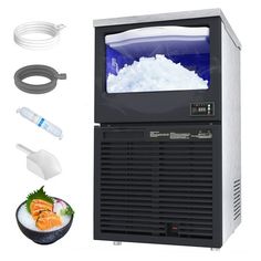 an image of a tv and some food