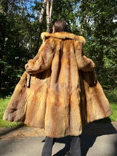 This coat is made of real red fox fur. This coat is in excellent condition, high fur quality, vintage and a rare find. High class and luxury fur coat. Size of the coat is Small | S Measurements of the coat are as below: Length of coat around chest is 96cm Shoulder to shoulder 42cm Height top to bottom 115cm Arms length 58cm Pockets: Yes Receive your order fast, within 3-5 business days - World wide free shipping included All our products are selected carefully to make sure we offer the best qual Vintage Fur Coat, Fur Coat Vintage, Fox Fur Coat, Vintage Fur, Long Red, Red Fox, Fox Fur, Halloween Shopping, Fur Coat