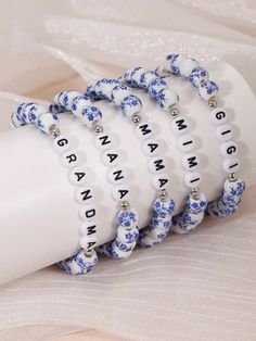 1PC Elegant 8mm Handcrafted Blue And White Porcelain Stretch Beaded Bracelet,Birthday Gift, Anniversary Gift, Gift For Nana/Gigi/Mimi/MaMa/Grandma Multicolor Elegant   Stone     Women Fashion Jewelry, size features are:Bust: ,Length: ,Sleeve Length: Blue Round Bead Bracelet For Birthday, Customized Blue Beaded Bracelets For Birthday, Blue Round Beads Bracelet For Personalized Gift, Customized Blue Bracelets For Birthday, Personalized Blue Beaded Bracelet As Gift, Blue Round Beads Jewelry For Personalized Gift, Personalized Blue Round Beads Jewelry For Gift, Personalized Blue Beaded Bracelets, Personalized Blue Beaded Jewelry