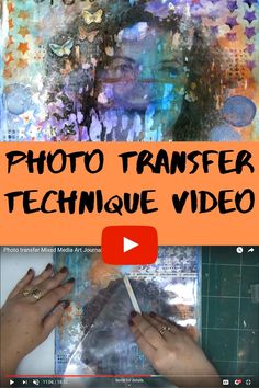 the video shows how to use photo transfer technique