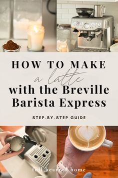 how to make a latte with the breville barista expresso