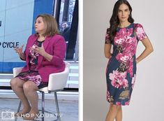 dr. carol ash, navy and pink floral sheath dress, the today show