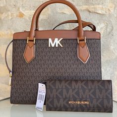 Guaranteed Authentic Brand New With Tags Attached 100% Authentic Michael Kors Retail: $498+Tax Measurements: 12" (L) X 9.75" (H) X 5.5" (D) Dual Rolled Leather Top Handles With Approx. 4.5" Drop Mk Logo Charm On Front Open Top Detachable & Adjustable Leather Shoulder/Cross-Body Strap With 18" - 24" Drop 1 Center Zip Pocket Divides 2 Open Compartments With 1 Zip Pocket And 2 Slip Pockets Wallet: Smoke Pet Free Environment Michael Kors Luxury Brown Satchel, Luxury Brown Michael Kors Satchel, Formal Brown Michael Kors Bag, Luxury Michael Kors Bag In Cognac Color, Luxury Michael Kors Bag In Cognac, Luxury Brown Michael Kors Shoulder Bag, Luxury Michael Kors Cognac Bag, Michael Kors Brown Satchel For On-the-go, Michael Kors Cognac Shoulder Bag For Shopping