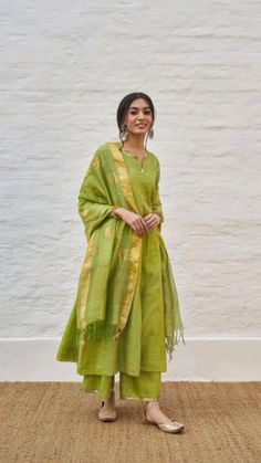 Kurti Dupatta Set, Kurti Dupatta, Traditional Ideas, Chanderi Dupatta, Desi Wear, Traditional Indian Dress