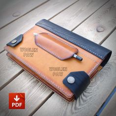 an image of a wallet with instructions on how to put it in the pocket and what you can do