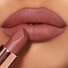 SUPER lip kit including one of my NEW! SUPER nude lipsticks and Lip Cheat lip liner Brown Mauve Lipstick, Wedding Lip Color, Rose Lip Color, Best Nude Lipstick, Wedding Lips, Neutral Lipstick, Nude Lipstick Shades, Revolution Lipstick, Charlotte Tilbury Matte Revolution