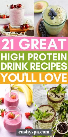 21 great high protein drink recipes you'll love to eat for breakfast or dessert