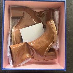 New Stuart Weitzman Dalenna Block Heel Patent Leather Ankle Bootie 6 Cappuccino Patent Leather Brown Boots, Cappuccino Color, Stuart Weitzman Shoes, Ankle Bootie, Cappuccino, Stuart Weitzman, Ankle Booties, Bootie, Patent Leather