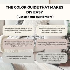 the color guide that makes diy easy just ask customers to pick out their favorite colors