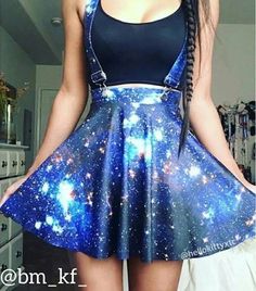 Galaxy Skirt, Galaxy Outfit, Galaxy Dress, Galaxy Fashion, Fashion Gowns, Cute Prom Dresses, Goth Outfits