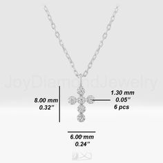 18k Solid Gold Cross Necklace for Women, Diamond Cross Necklace, Dainty Diamond Cross Necklace, Beautiful Cross Necklace, Christmas Gifts - Etsy Cyprus Gift Diamond White Cross Pendant Necklace, Gift Cross Pendant Necklace With Prong Setting, Hallmarked Diamond Cross Necklace, White Gold Cross Diamond Necklace As Gift, Gift Diamond Cross Necklace With Diamond Cut, Diamond Cross Pendant Necklace As Gift, Cross-shaped Diamond Necklace For Gift, Gift Diamond Cross Pendant Necklace, Gift Diamond Cut Cross Necklace