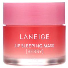 Laneige: Lip Sleeping Mask A lip sleeping mask that provides smooth, firm lips by gently melting away dead skin on the lips overnight with sweet strawberry scent. Laneige Sleeping Beauty Care makes skin look clear and glowing in the morning by purifying skin overnight. Laneige Moisture Wrap™ Technology is a technology that activates effective ingredients to help care skin damaged during the day by covering skin with the Beta-glucan mineral network while you sleep, as if covering skin with a mois Vaseline Original, Winter Wishlist, Strawberry Scent, Dream Wishlist, Makeup Wishlist, Laneige Lip, Beta Glucan, Beauty Water, Laneige Lip Sleeping Mask