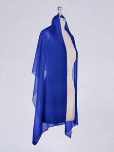 Fabric: Chiffon Dimensions: 180 cm*50 cm Overlay Top, Chiffon Shawl, Look On, Bridal Party, Feel Like, Special Day, Custom Sizing, Royal Blue, Shawl