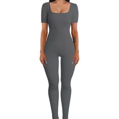 Are you looking for the perfect jumpsuit that is ashapewear and a fashion piece all in one? Look noMore.This jumpsuit got you covered. SIZE CHART This guide is for reference purposes. Reach out to us if you have any sizing questions! It has the ability to flatter various body types, providing a sleek and streamlined appearance Made with premium quality materials, this innovative bodysuit,lifting your tummy and butt, providing medium to light compression for an hourglass figure. Features: Provide High Stretch Solid Color Jumpsuits And Rompers For Loungewear, Stretch Solid Color Jumpsuits And Rompers For Loungewear, Black Fitted Onesie For Loungewear, High Stretch Short Sleeve Solid Jumpsuits, Black Fitted Short Sleeve Onesie, Stretch Solid Color Jumpsuits And Rompers, Fitted Gray Bodysuit For Loungewear, Solid Color Stretch Short Sleeve Jumpsuits And Rompers, Trendy Short Sleeve Bodysuit For Loungewear